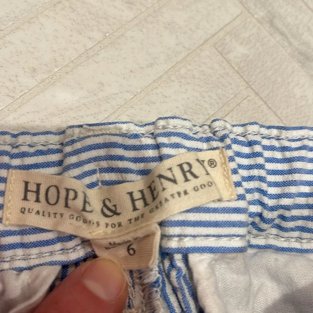 Boys Blue and White Seersucker pants, size 6 - Picture 4 of 5